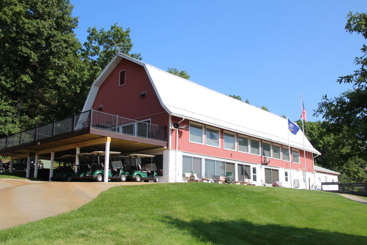 Historic clubhouse at the Elkader Golf & Country Club